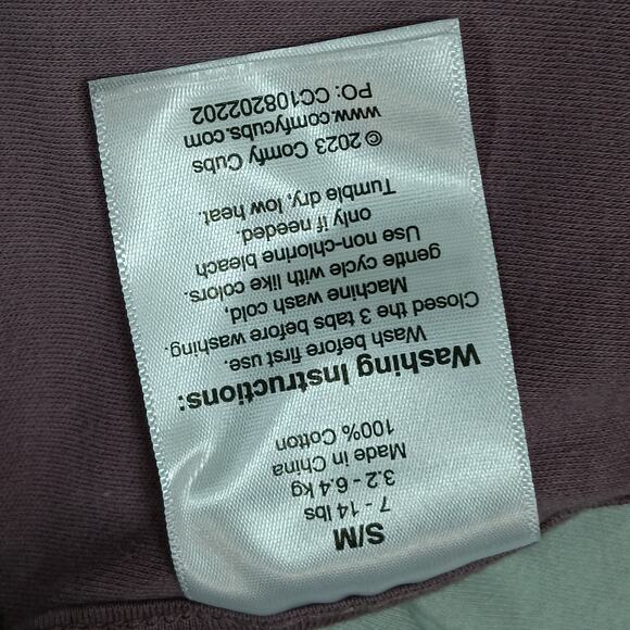 Bundle of 3 Comfy Cubs Swaddles 2 SM 1 L Gray and Mauve - Picture 8 of 10